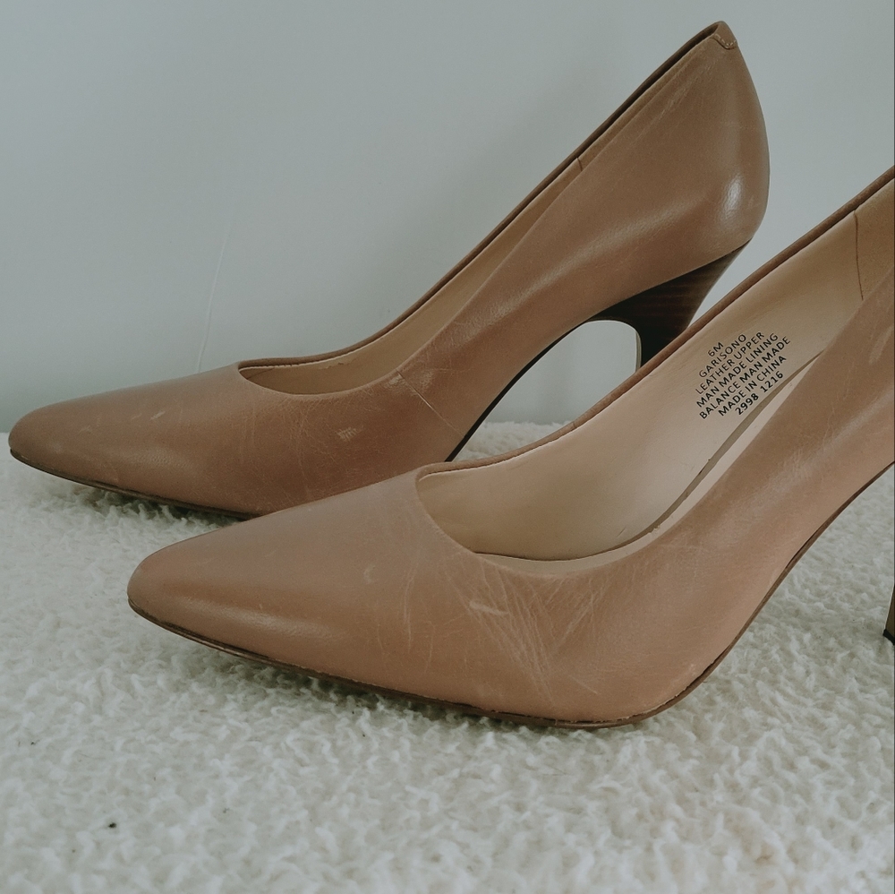 Nine West Garisono Pointed High Heel Shoes Tan Size 6 - Picture 9 of 11